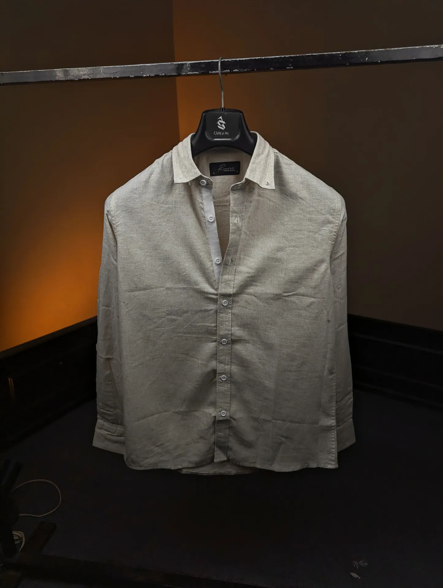 Baige Linen Shirt (M)